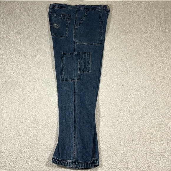 Vintage Y2K Lauren Jeans Co Women's Wide Leg Cargo Jeans Ralph Lauren Size M - Picture 3 of 10